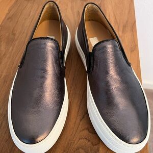 L’autrechose metallic platform sneakers slip on NWT